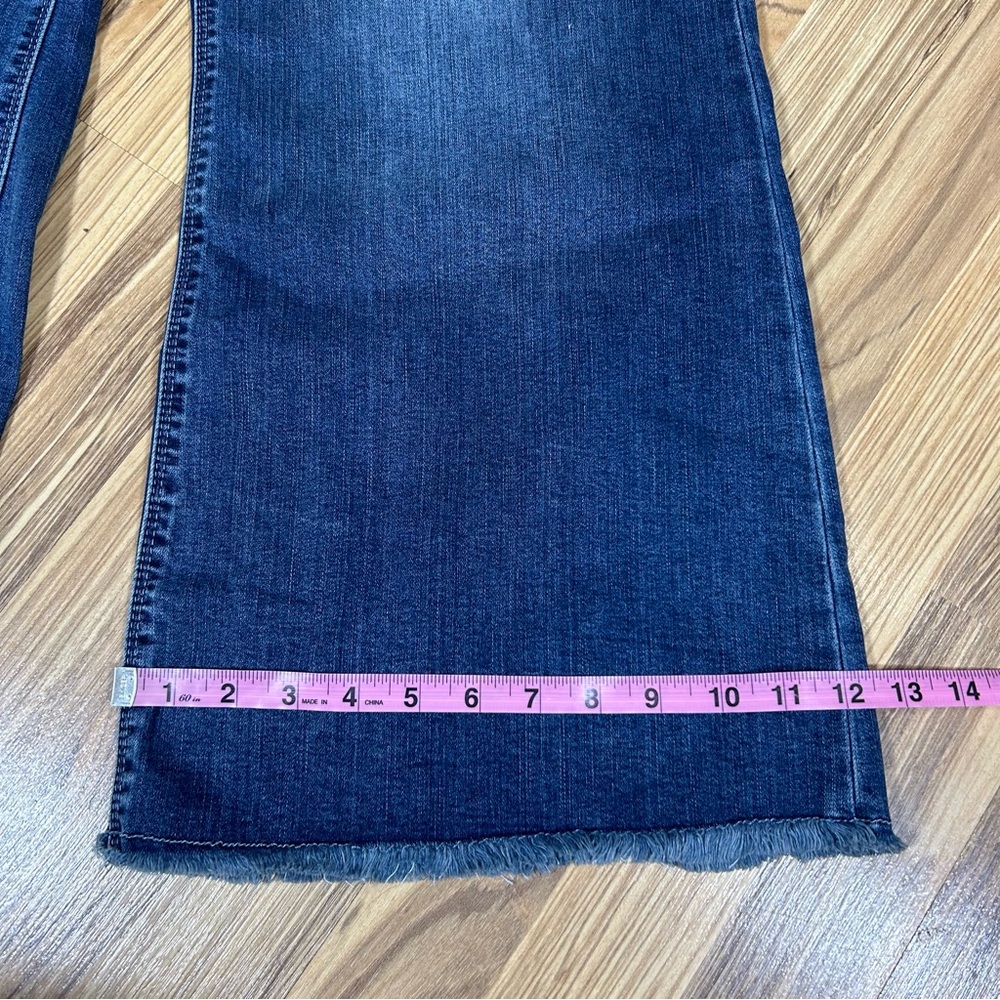 Laurie Felt Rose Petal Denim Relaxed Flare Jeans New Size 28 WP Blue Plus Size - Picture 5 of 8